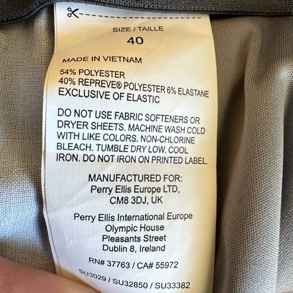 CALLAWAY Men Golf Shorts Flat front Stretch Opti Dri Media Pocket Blue White 40 - Picture 11 of 11